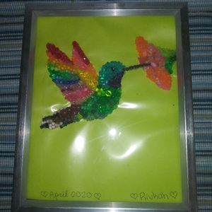 Creative Hand-made Bead Bird Art